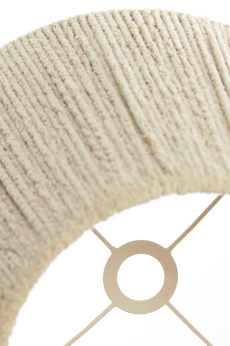 Beige stoffen lampenkap ribbelafwerking Light & Living Medana - Afbeelding 8