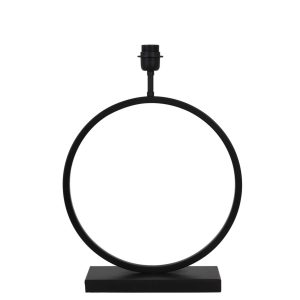 Zwarte lampvoet cirkelvormig Light & Living Liva