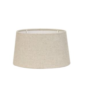 Cilindervormige beige lampenkap stof Light & Living Livigno