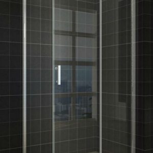 Softclose douchecabine douchedeur met zijwand