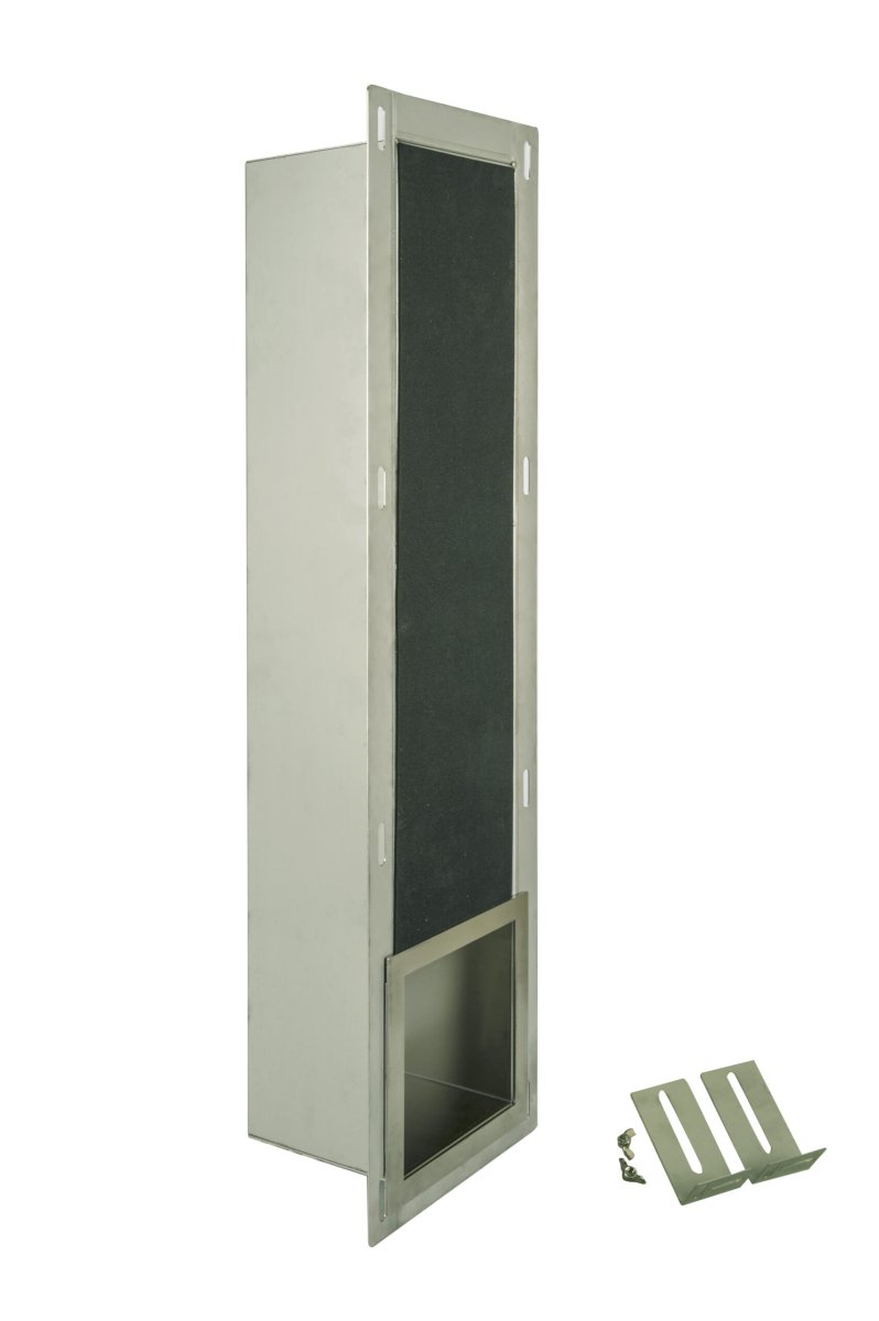 RVS 304 geborsteld inbouwnis reserve toiletrol houder - Afbeelding 2