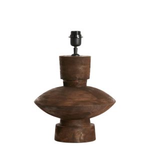 Decoratieve houten lampenvoet in kleur Light & Living Fiera