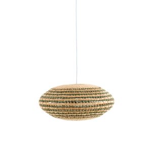 Gevlochten naturel hanglampkap Light & Living Tawela