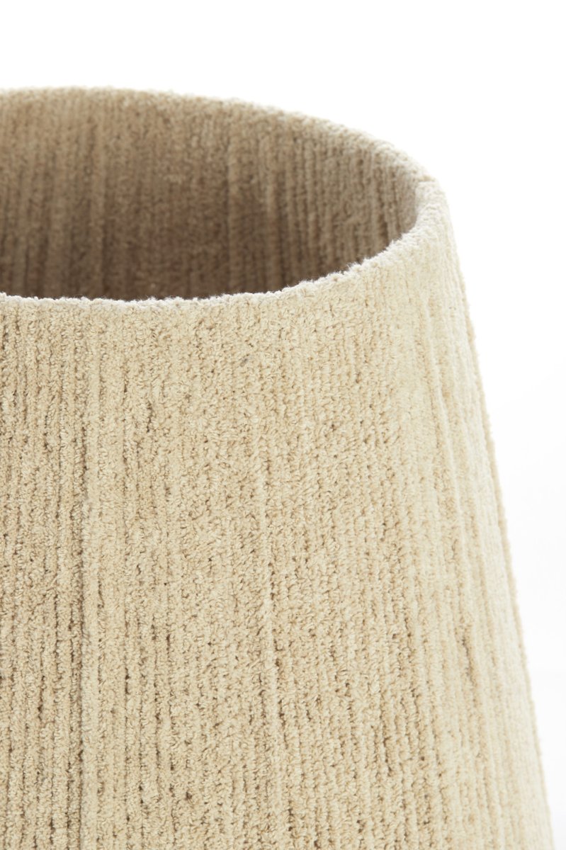 Beige stoffen lampenkap ribbelafwerking Light & Living Medana - Afbeelding 4