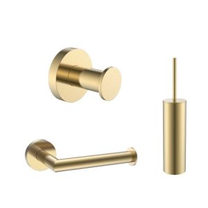 Toilet accessoire set Goud