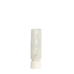 Witte cilindervormige tafellamp draad Light & Living Lezuza