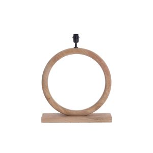 Ronde houten lampvoet in design Light & Living Nubia
