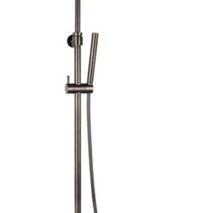 Opbouw regendouche set met thermostaatkraan Gun Metal