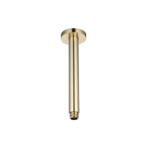 Plafondstang regendouche uitloop 20 cm Goud geborsteld