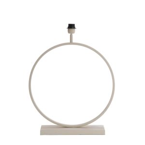 Ronde moderne lampenvoet wit Light & Living Liva