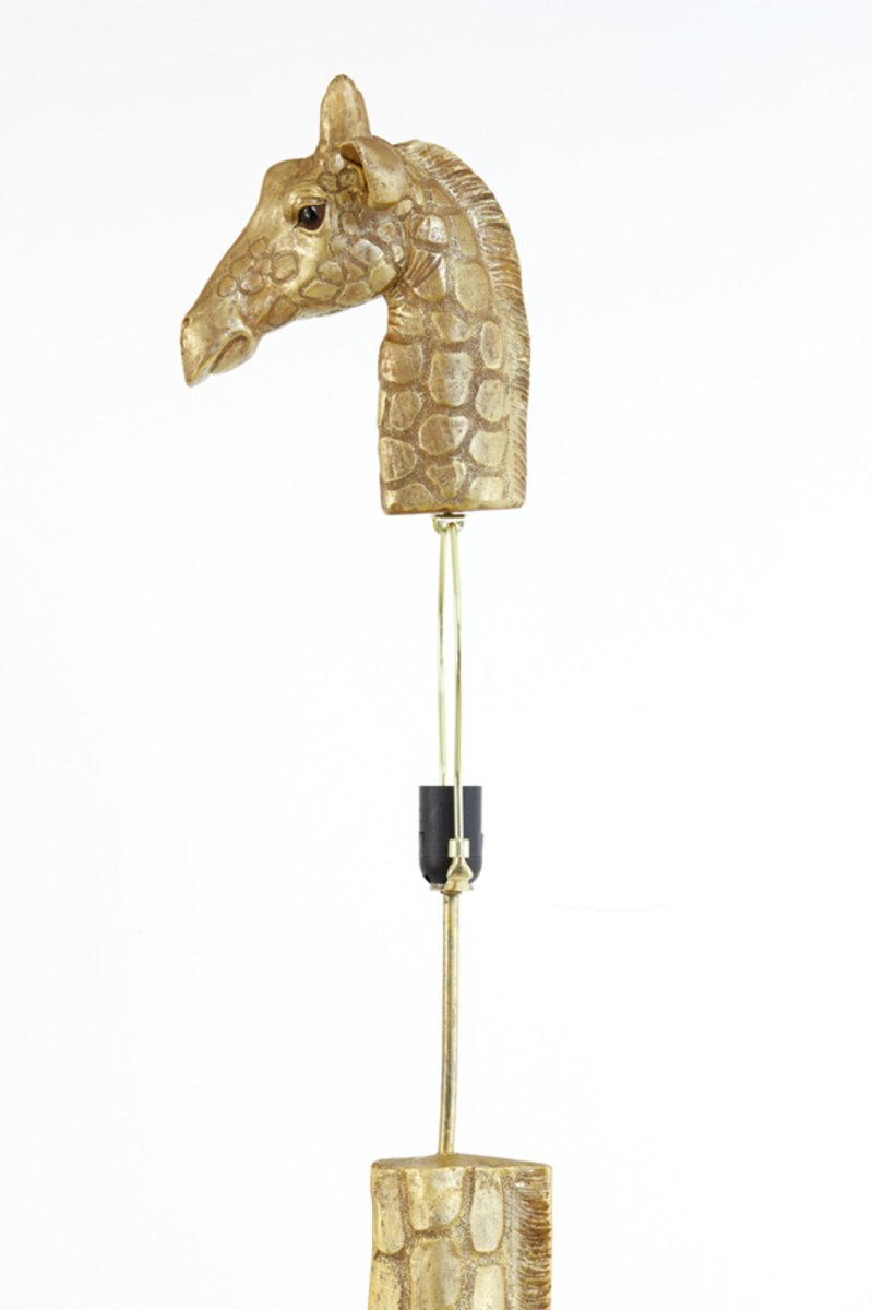 Grote goudkleurige giraffelamp Light & Living Giraffe - Afbeelding 8