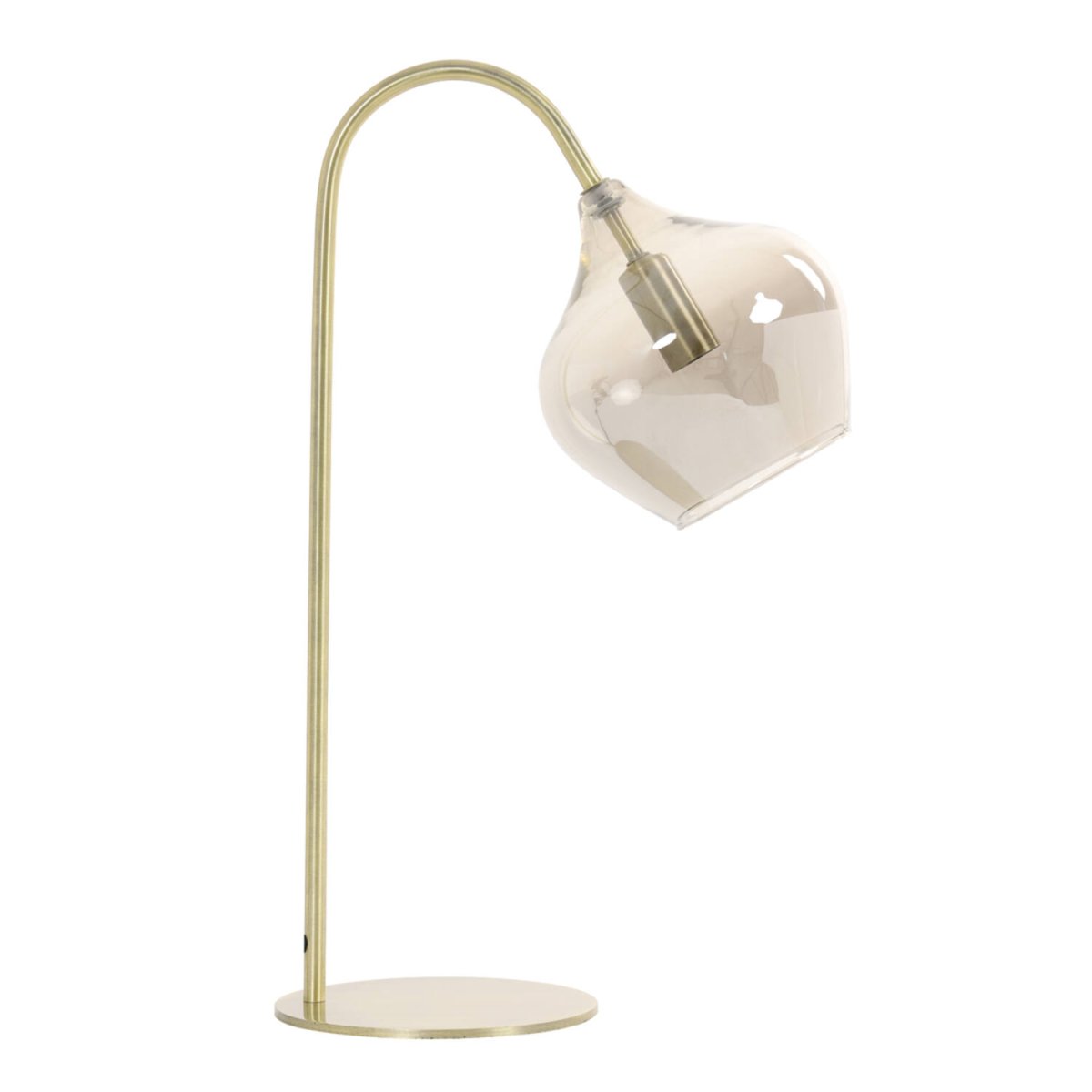 Glazen tafellamp goudkleurig Light & Living Rakel