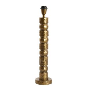 Gouden lampenvoet sculpturaal design Light & Living Akti
