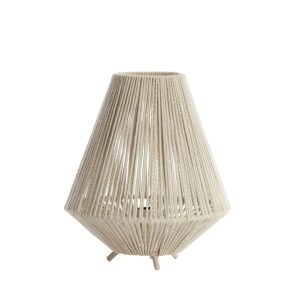 Beige tafellamp Light & Living Felida met touwdetails
