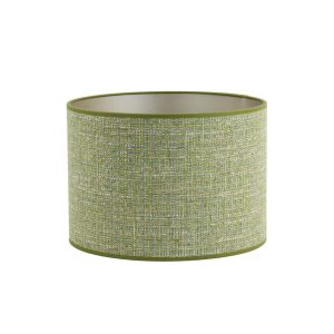 Groene stoffen lampenkap cylinder Light & Living Tweed