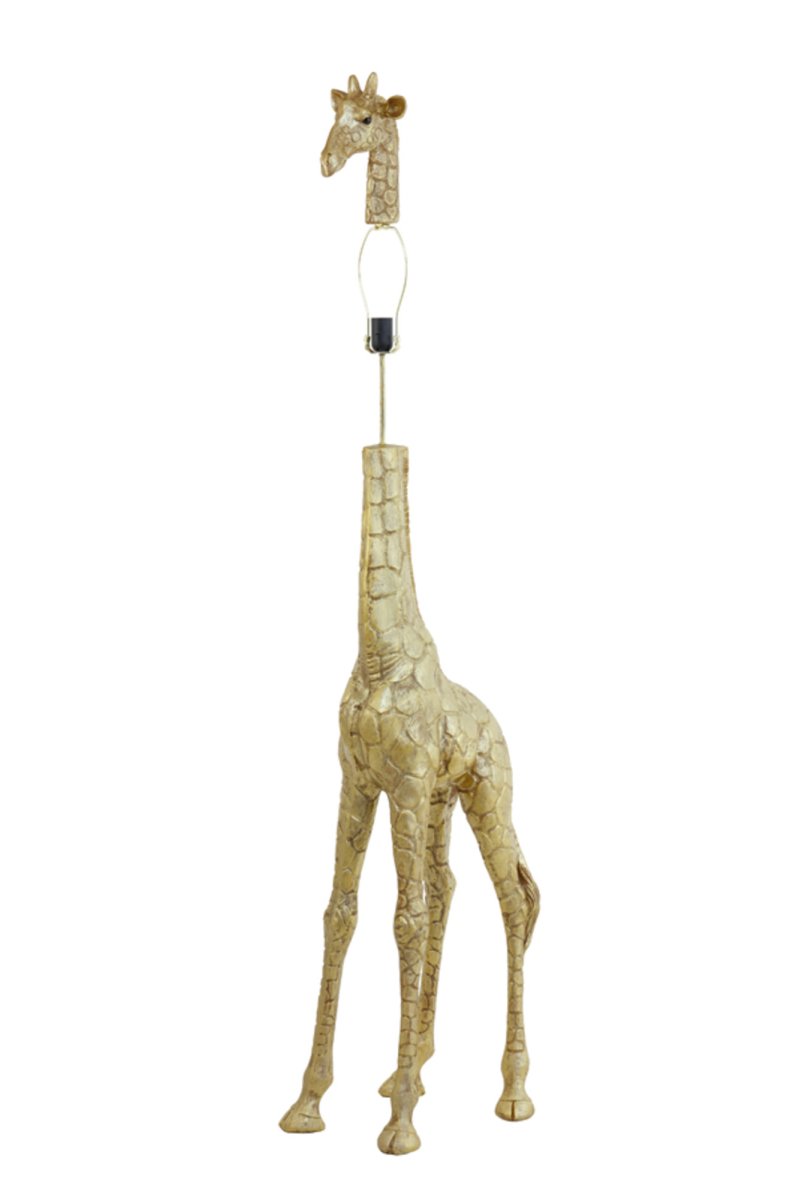 Grote goudkleurige giraffelamp Light & Living Giraffe - Afbeelding 4