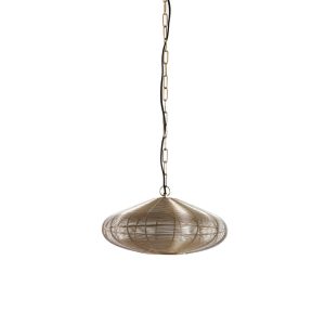 Gouden hanglamp met draadstructuur Light & Living Bahoto