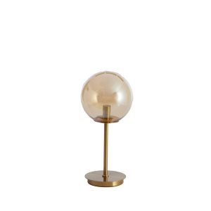 Gouden glazen tafellamp Light & Living Medina