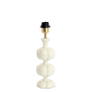 Witte keramische lampenvoet voor sfeer Light & Living Caldas