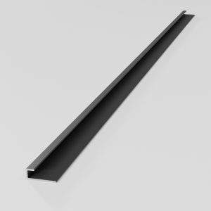 Eindprofiel Matzwart 300 cm (inkortbaar)
