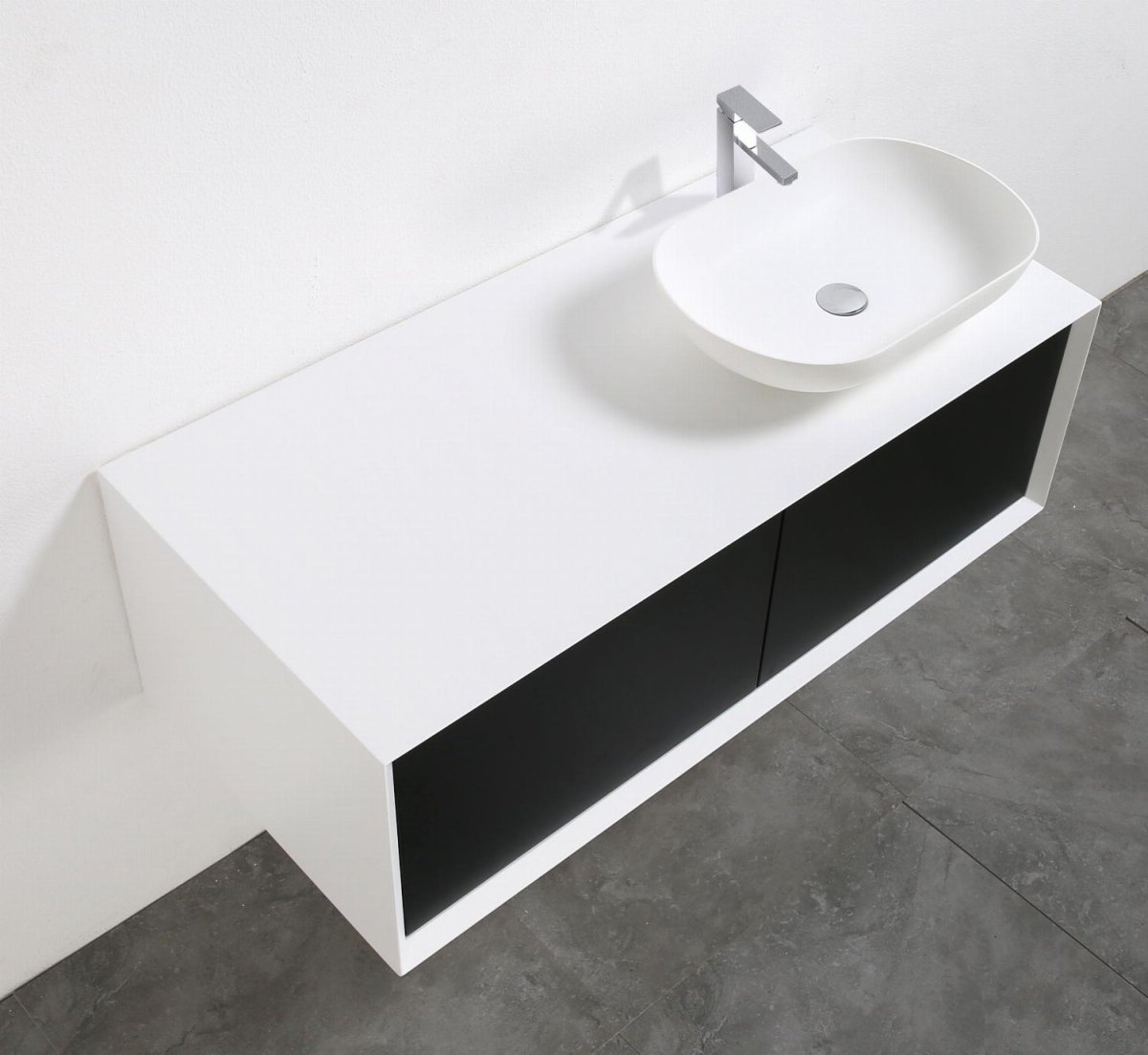 Badmeubel Bellamonte zwart/wit 120 cm - Afbeelding 4
