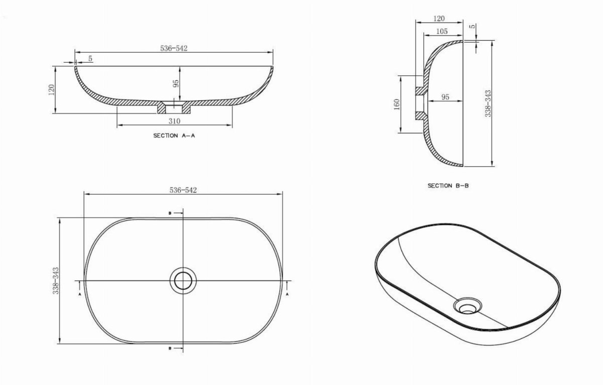 Badmeubel Bellamonte zwart/wit 120 cm - Afbeelding 7