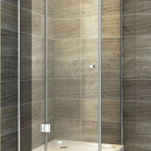 Douchecabine vierkant model met draaideur 80-90-100 cm