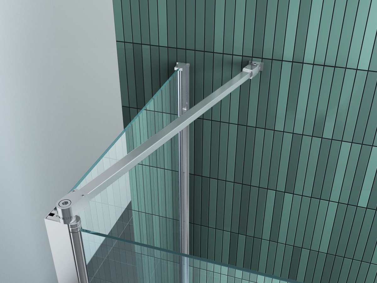 Badwand 120 cm & vaste zijwand 73-75 cm - Afbeelding 5