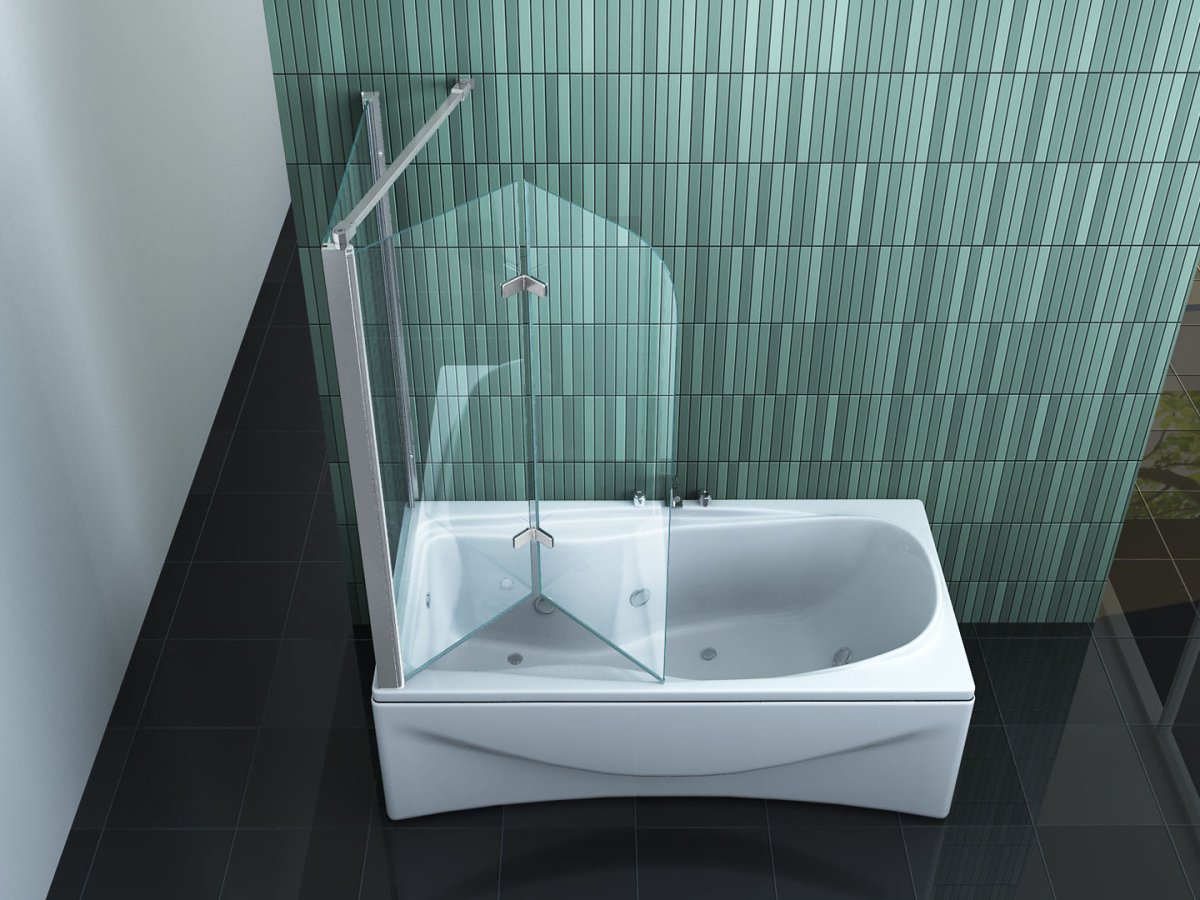 Badwand 120 cm & vaste zijwand 73-75 cm - Afbeelding 4