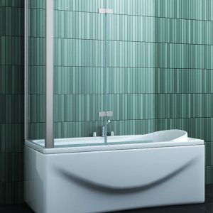 Badwand 120 cm & vaste zijwand 73-75 cm