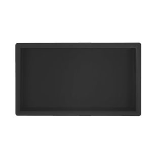 Inbouwnis RVS Matzwart (inbouwdiepte 7 cm)