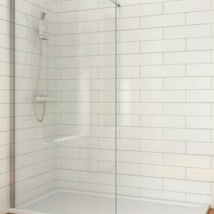 Maatwerk Inloopdouche 10 mm (Verchroomde profielen)