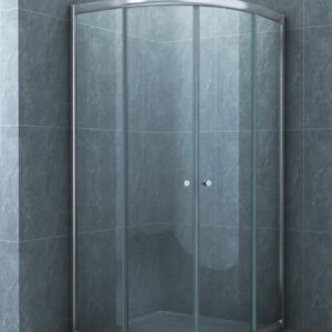 Wiesbaden 1/4 ronde douchecabine 2 schuifdeuren.