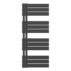 Handdoekradiator Links Zwart 50 cm breed (3 afmetingen)