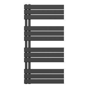 Handdoekradiator Links Zwart 60 cm breed (3 afmetingen)