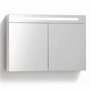 Spiegelkast 80 cm met verlichting + stopcontact