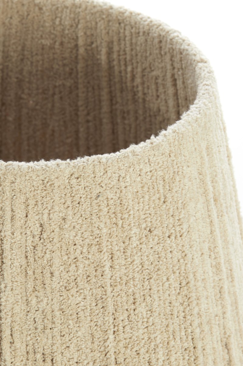 Beige stoffen lampenkap ribbelafwerking Light & Living Medana - Afbeelding 7