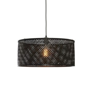 Metalen bamboe hanglamp bohemian zwart GOOD&MOJO Java