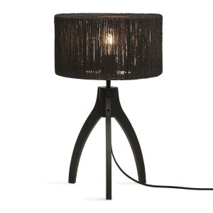 Bamboe zwarte tafellamp bohemien GOOD&MOJO Iguazu