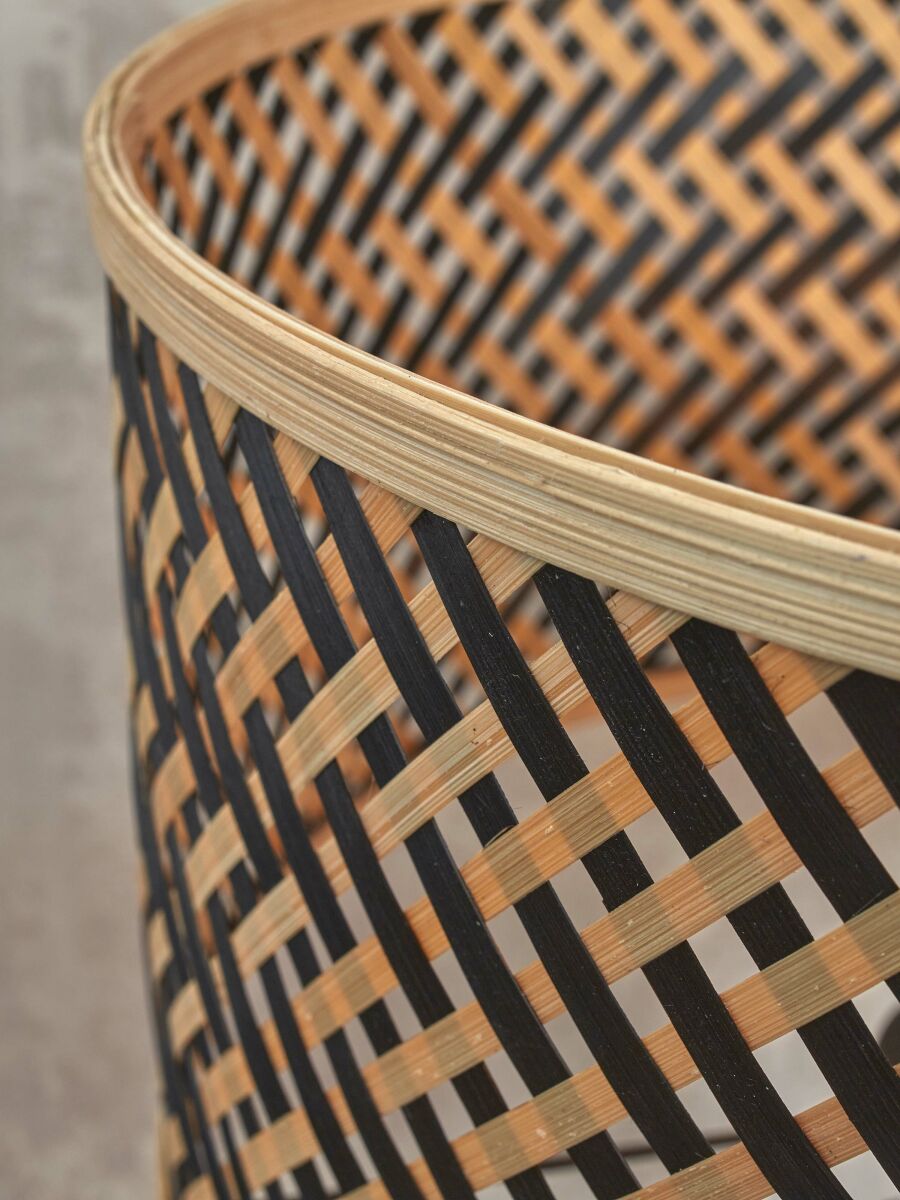 Bohemian tafellamp bamboe naturel zwart GOOD&MOJO Java - Afbeelding 4