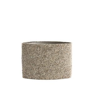 Beige gestofde cilindervormige lampenkap Light & Living Osire