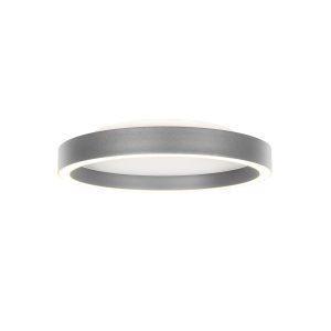 Compacte plafondlamp in staal met dubbele LED Steinhauer Ringlux