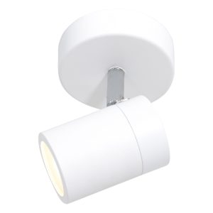 Moderne witte metalen spot Mexlite Upround led