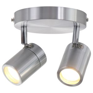 Moderne stalen spot metaal Mexlite Upround led