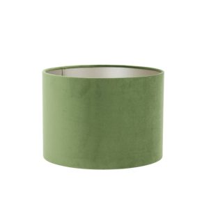 Cilinder vormige lampenkap in groen Light & Living Velours