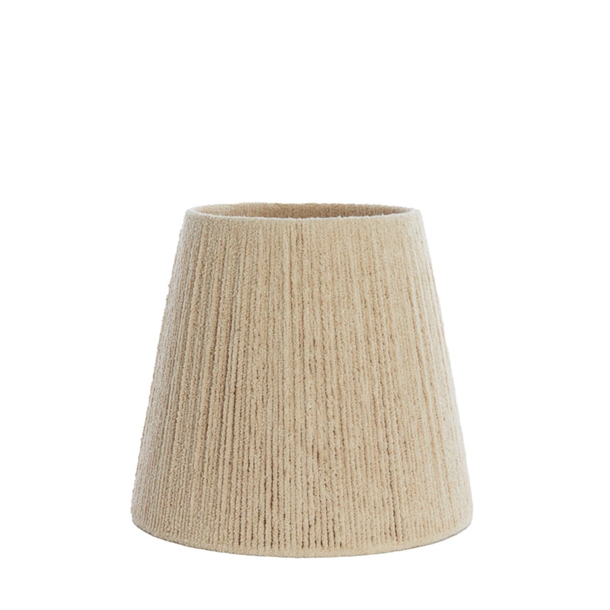 Beige stoffen lampenkap ribbelafwerking Light & Living Medana