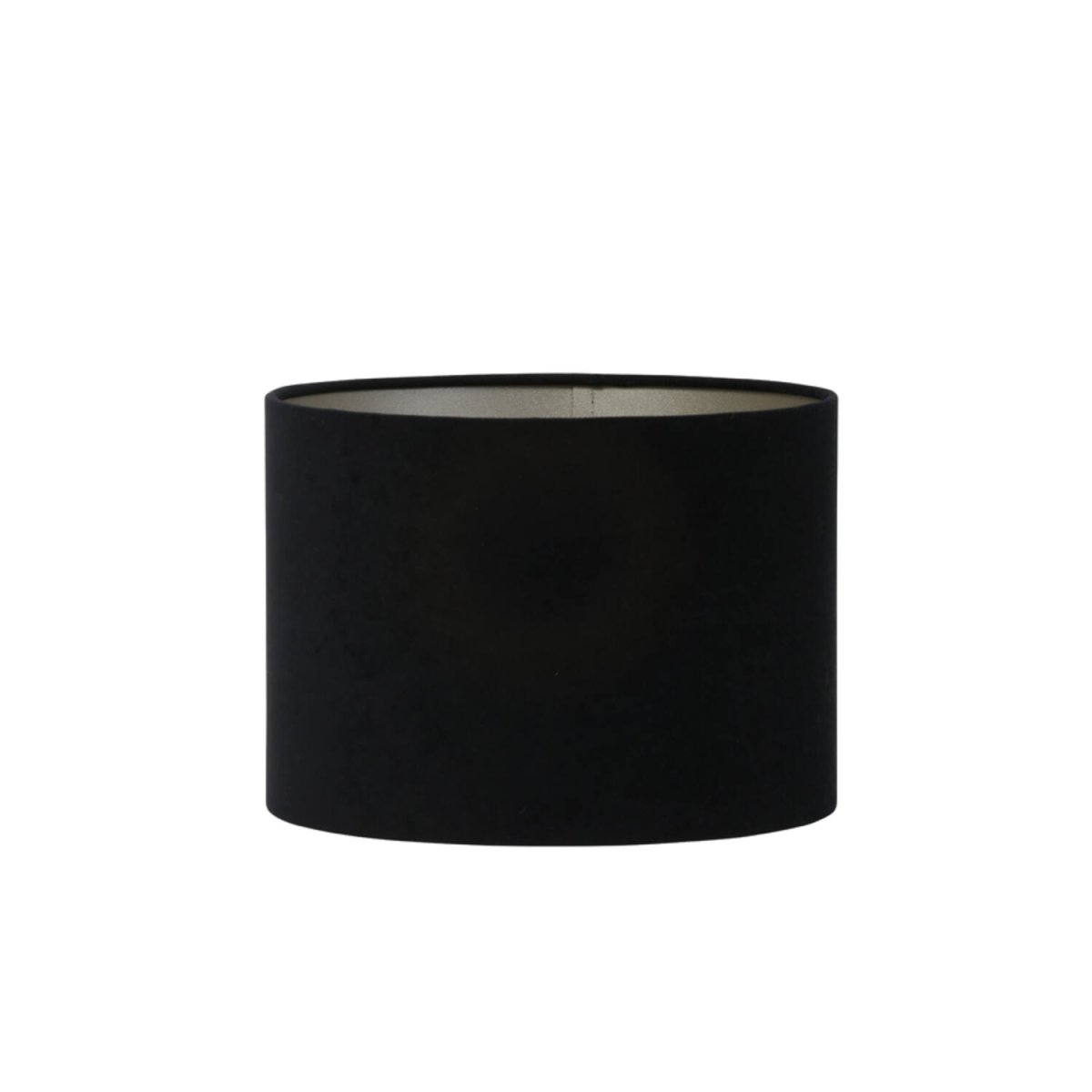 Zwarte cilindervormige lampenkap in stijl Light & Living Velours