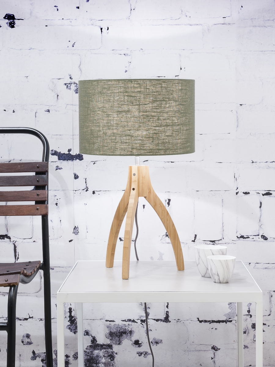 Groene tafellamp kruk hoog GOOD&MOJO Annapurna - Afbeelding 3