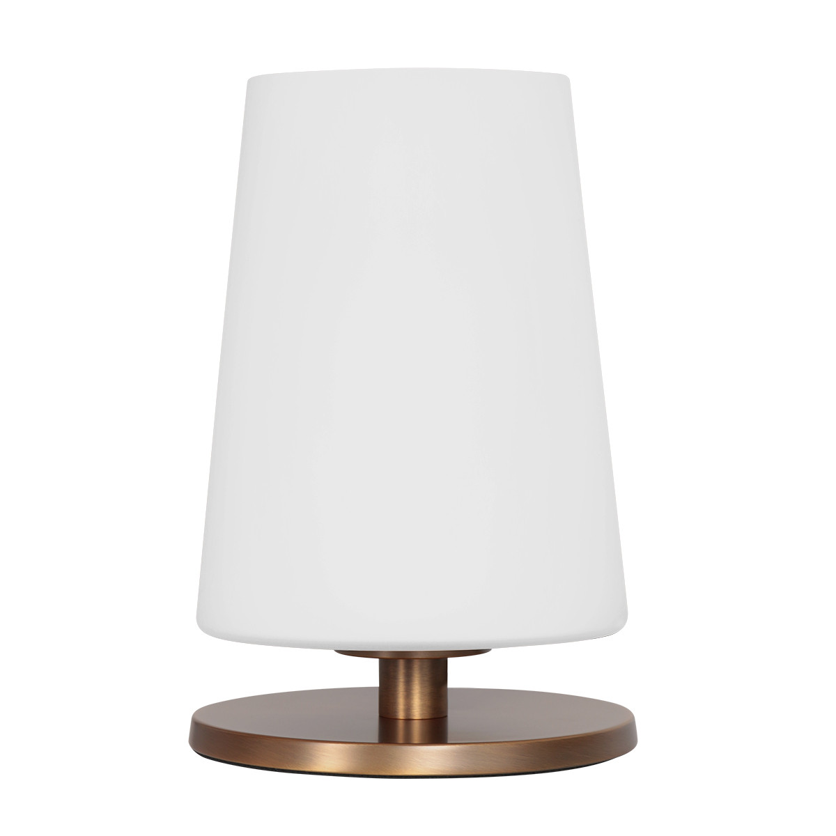 Klassieke melkglas tafellamp brons Steinhauer Ancilla - Afbeelding 2