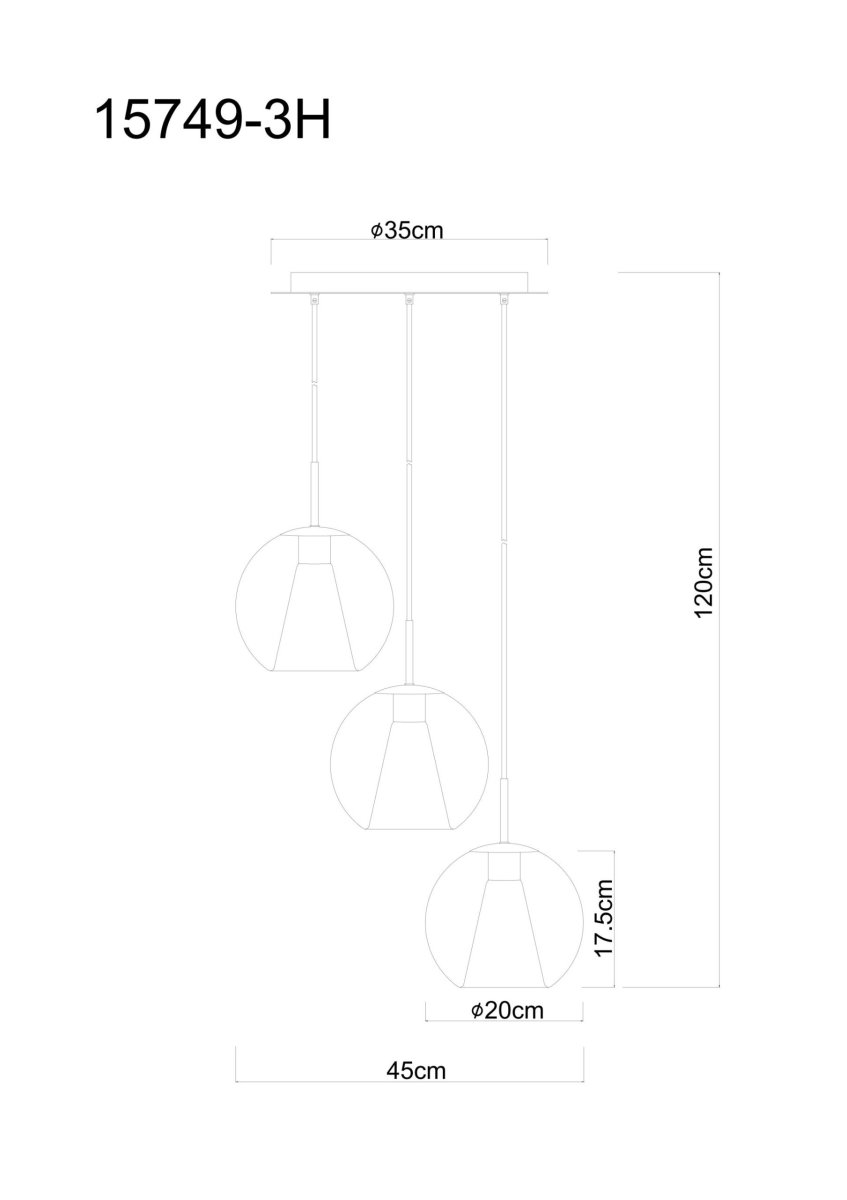 Moderne hanglamp met kristallen bollen Barry - Afbeelding 6